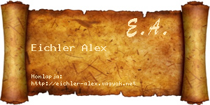 Eichler Alex névjegykártya